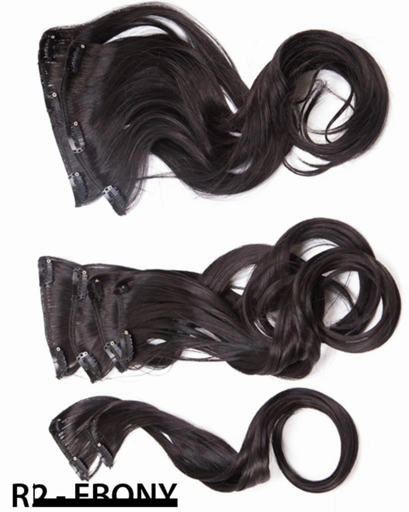 18 inch 8 Piece Wavy Hair Extensions