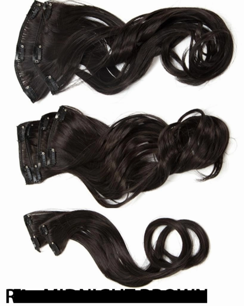 18 inch 8 Piece Wavy Hair Extensions