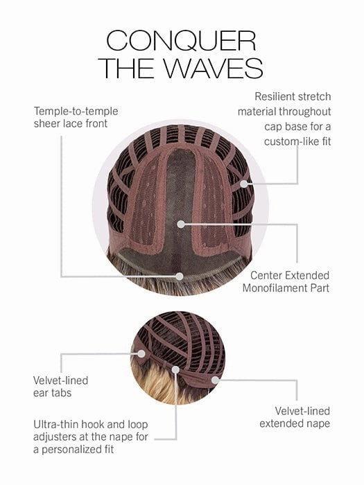 Accessories_Gabor_Wigs Hairpieces Conquer the Waves | Synthetic Lace Front Wig (Mono Part)