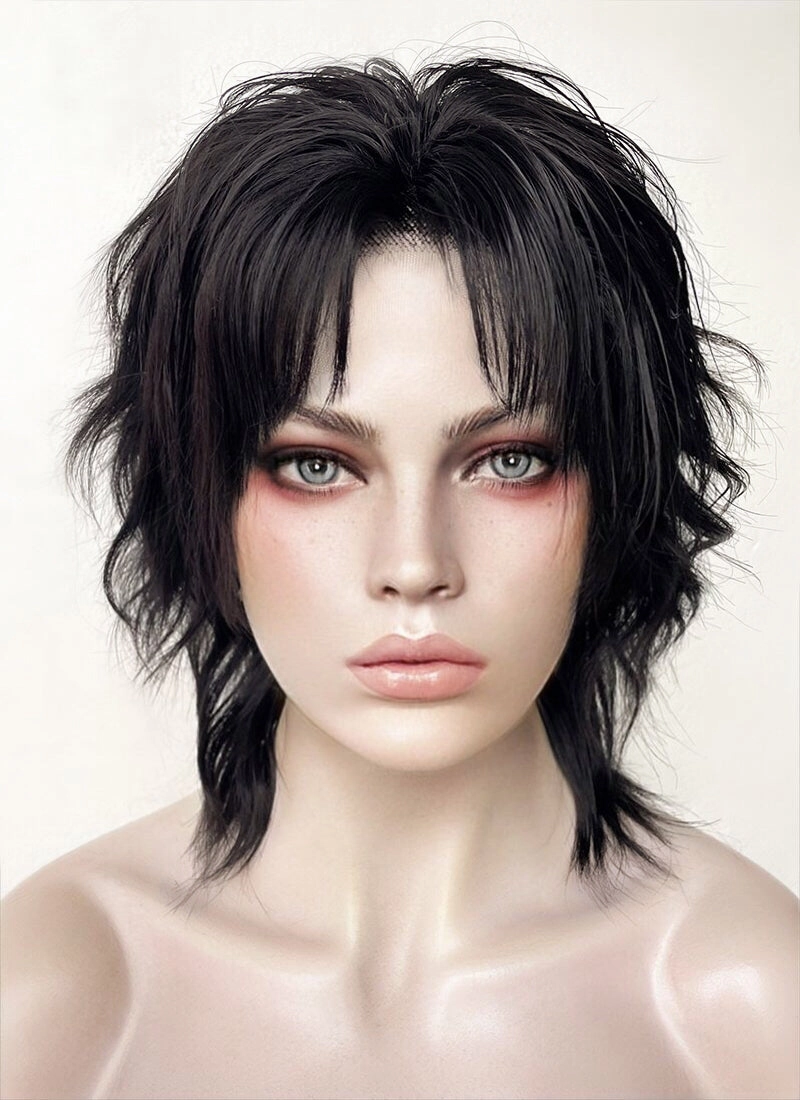 Baldur's Gate 3 Evelyn (Tav/OC Character) Natural Black Wavy Lace Front Synthetic Wig LF6052