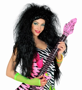 Black Oversized Rock Star Wig