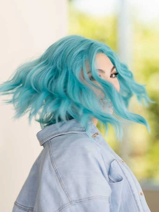 Blue Babe | Synthetic Lace Front Wig (Mono Part)