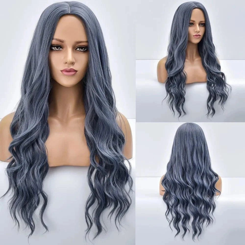 Blue Grey Wig