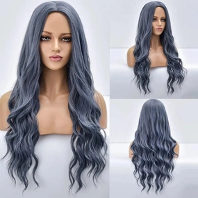 Blue Grey Wig