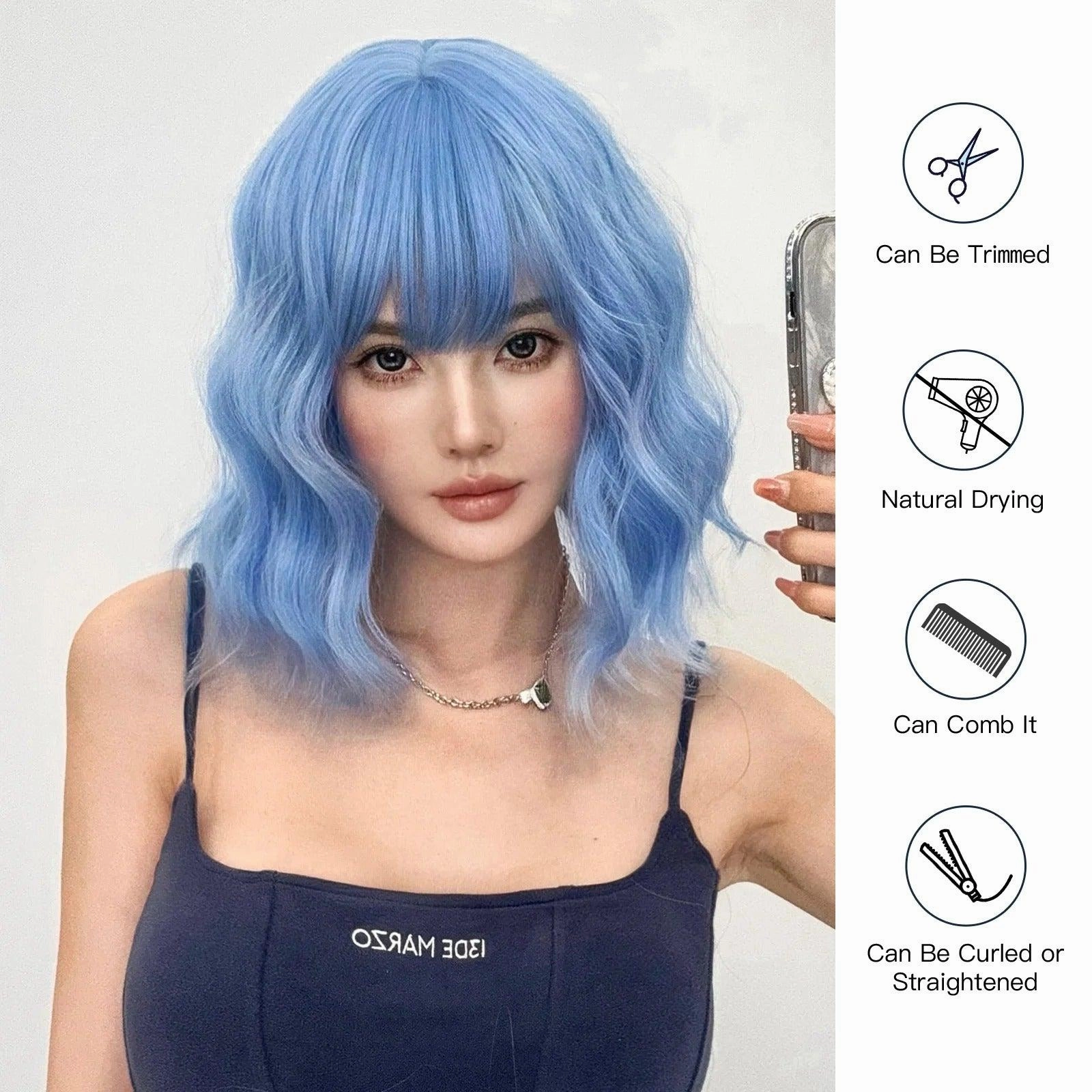 Blue Wig
