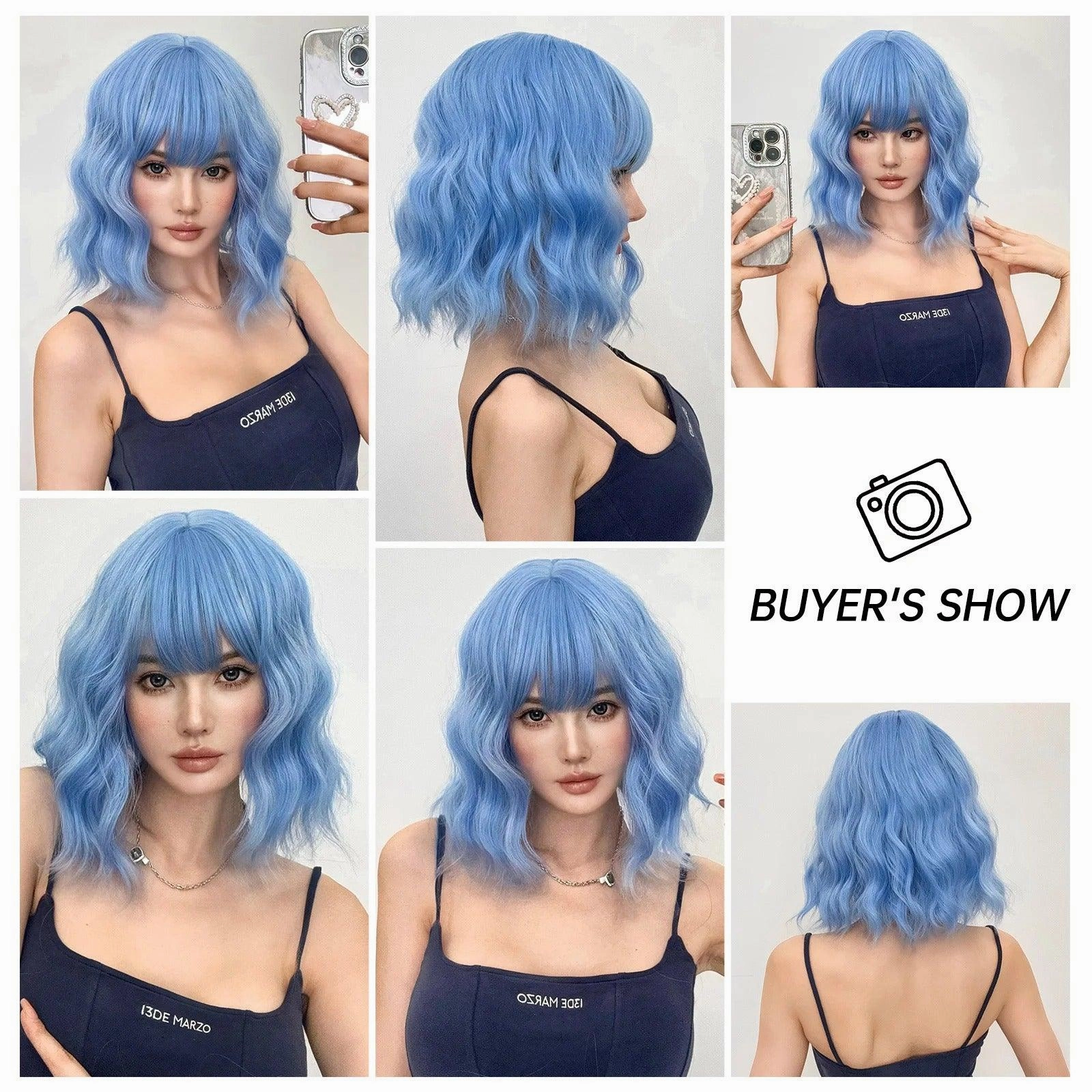 Blue Wig