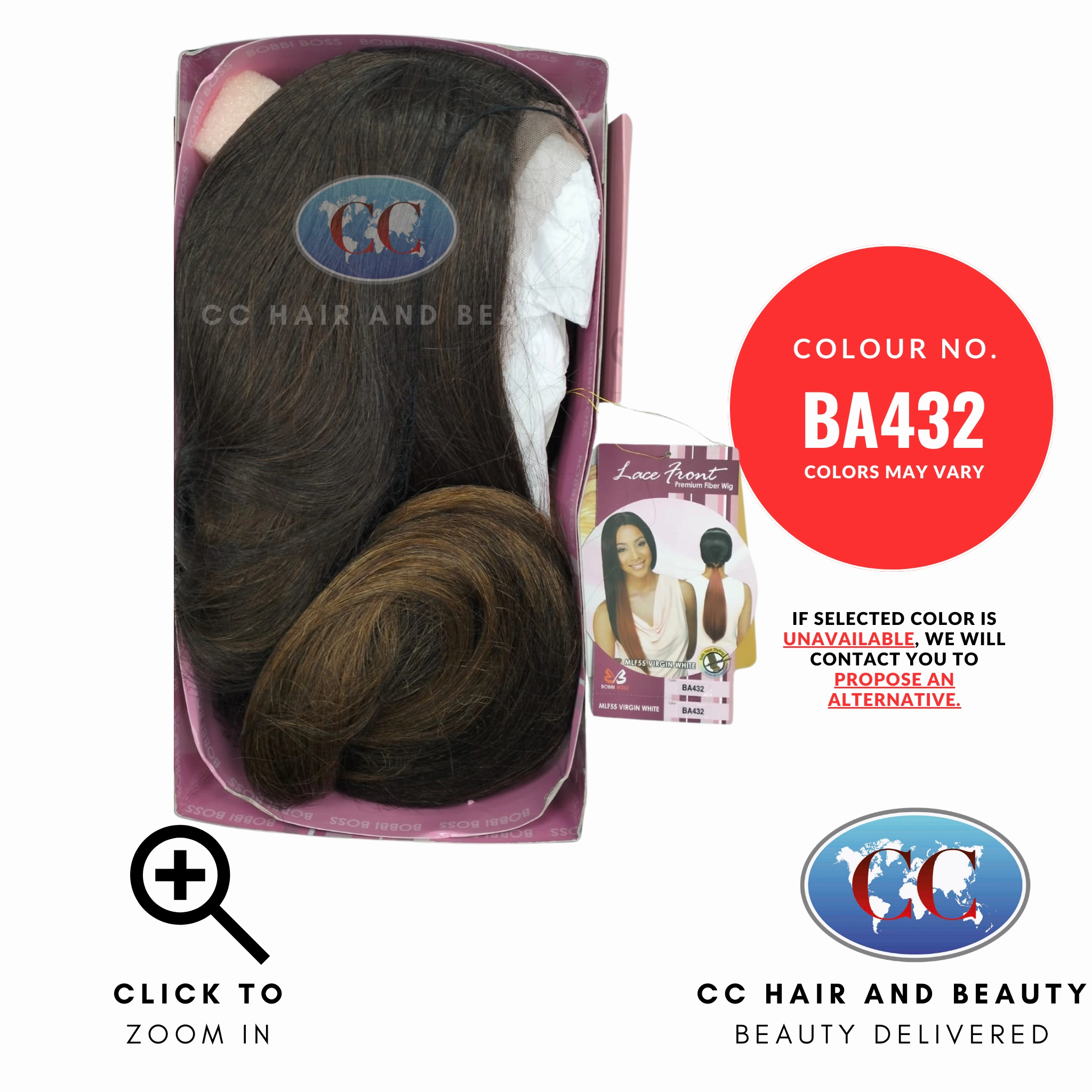 Bobbi Boss Synthetic Lace Front Wig - MLF55 Virgin White