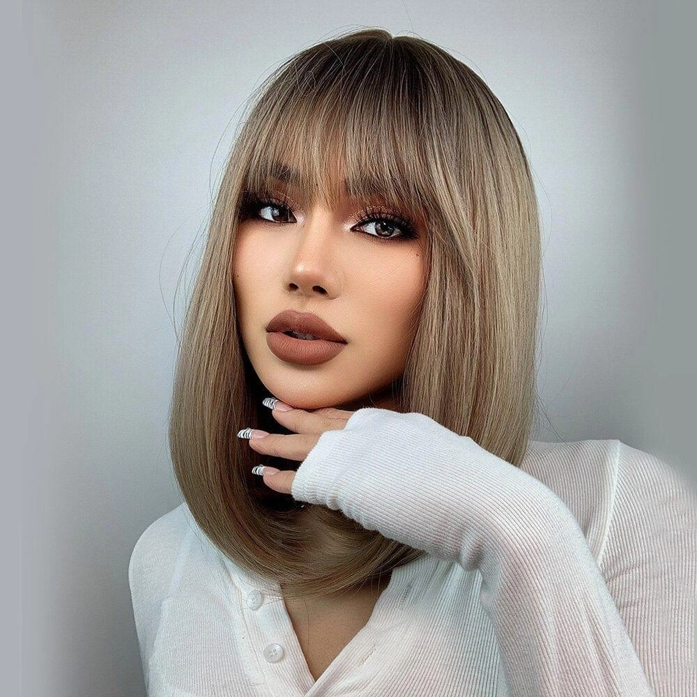 Dark Blonde Bob Wig