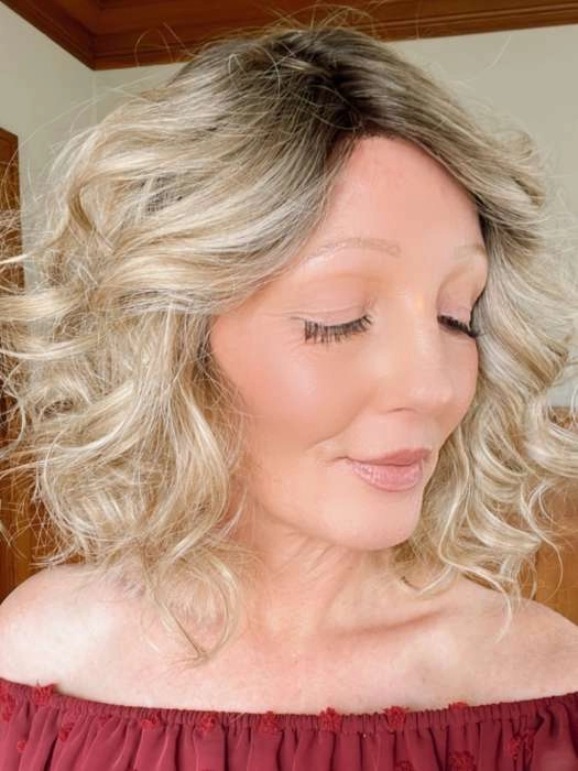 Emma | Human Hair / Synthetic Blend Lace Front Wig (Mono Part)