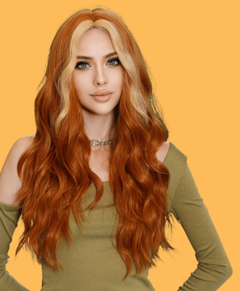 Ginger Hair With Blonde Money Piece