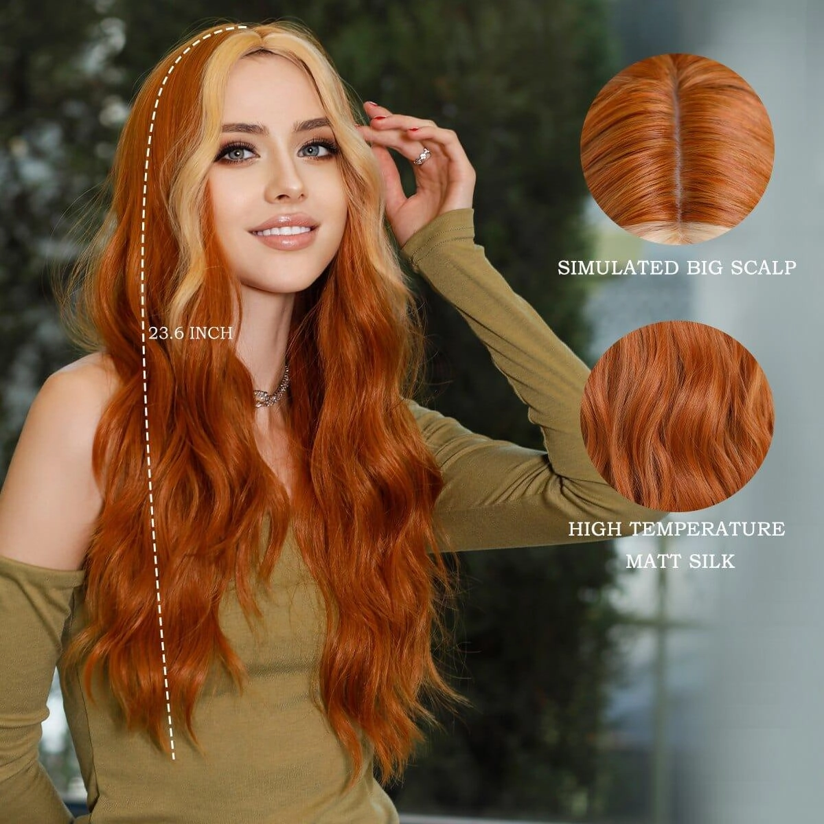 Ginger Hair With Blonde Money Piece