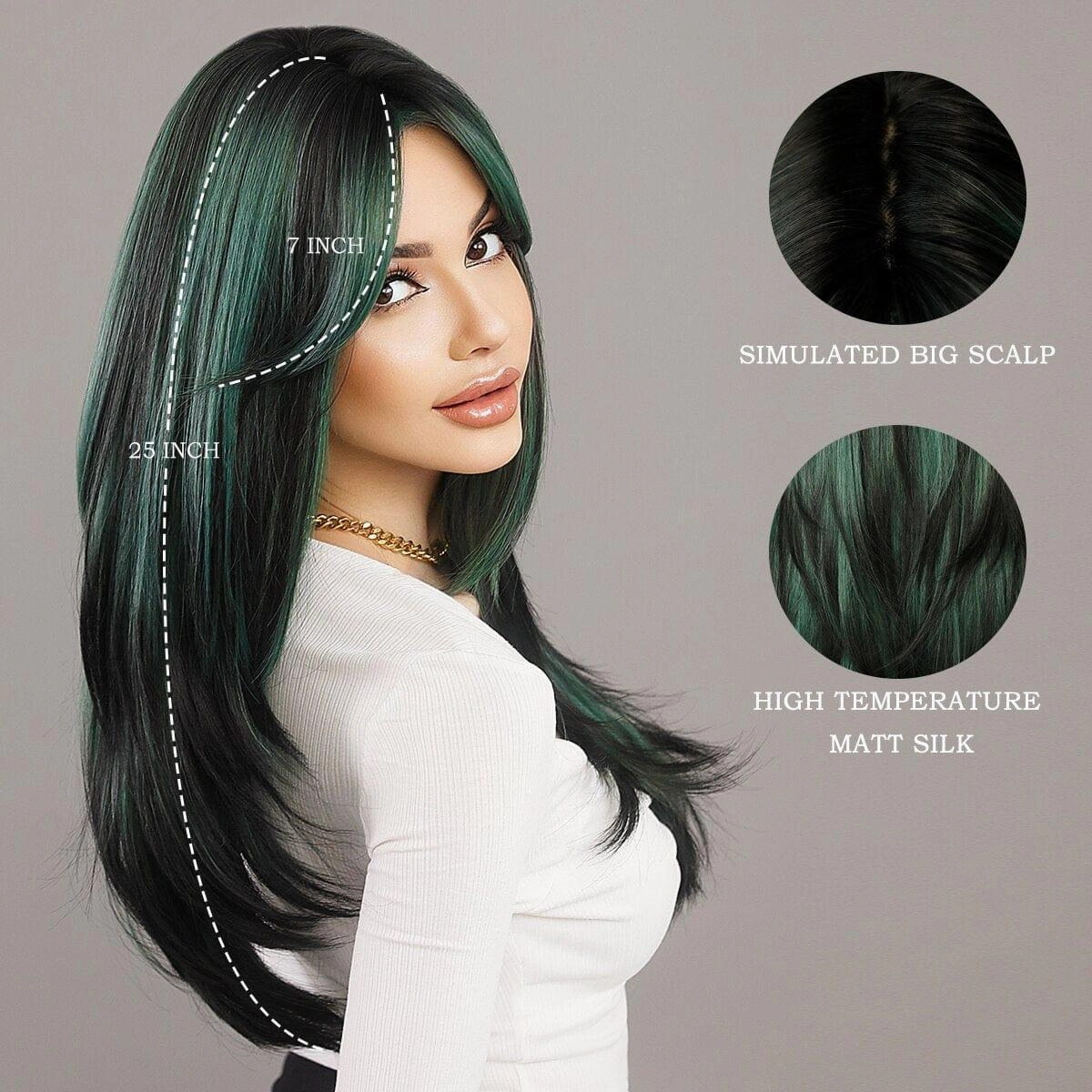 Green Hair Wig