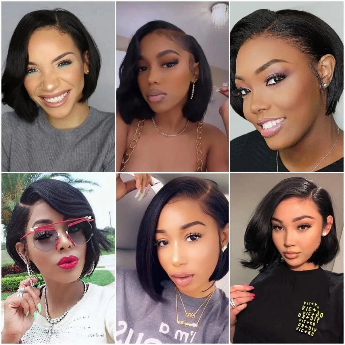 Human Hair Wig Brown
