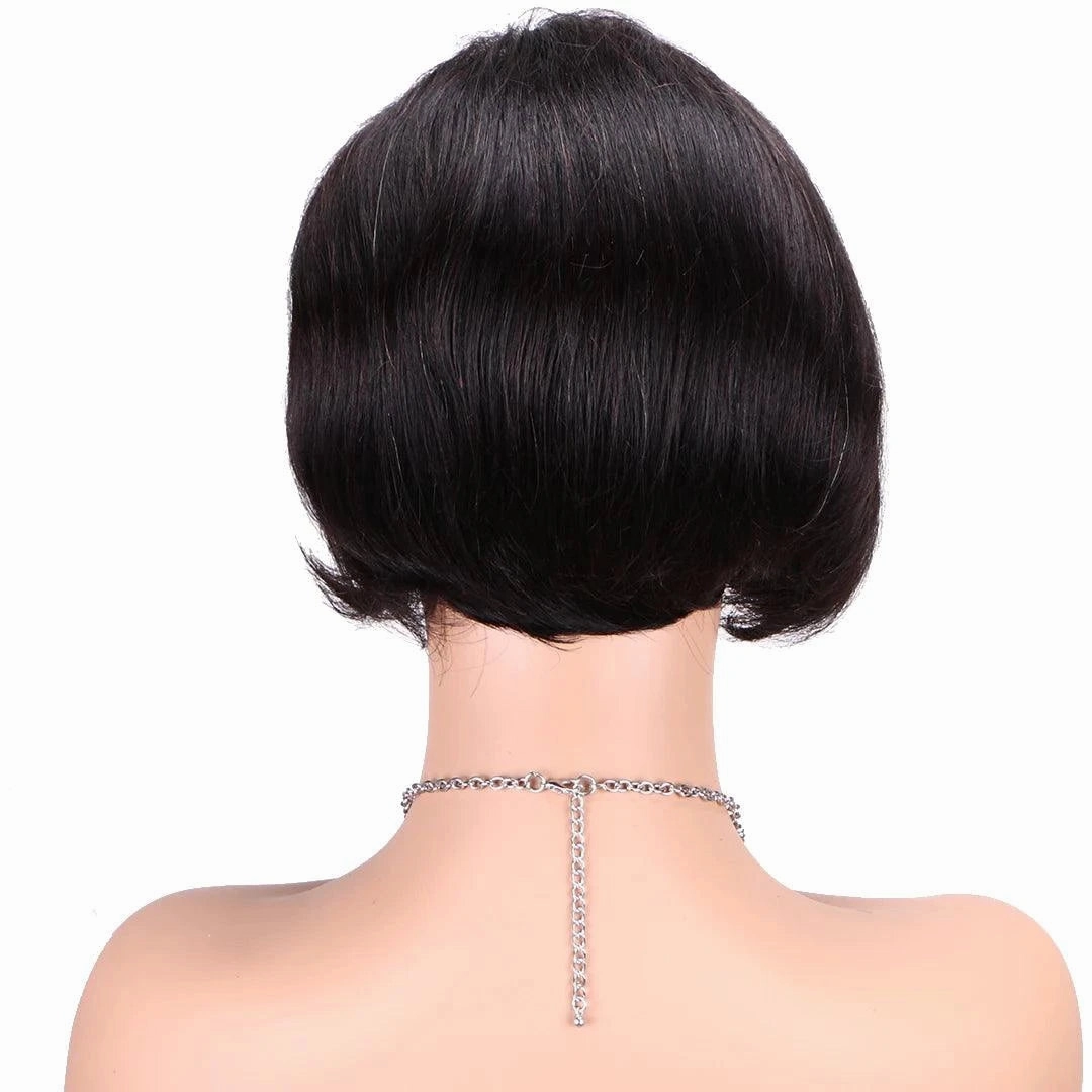 Human Hair Wig Brown