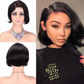Human Hair Wig Brown