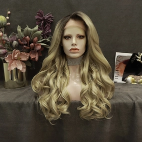 IMstyle 30inches Synthetic Lace Front Wig Long Wavy Natural Hairline Heat Resistant Wig for Women Super Daily Cosplay 13*2 cap-Super star