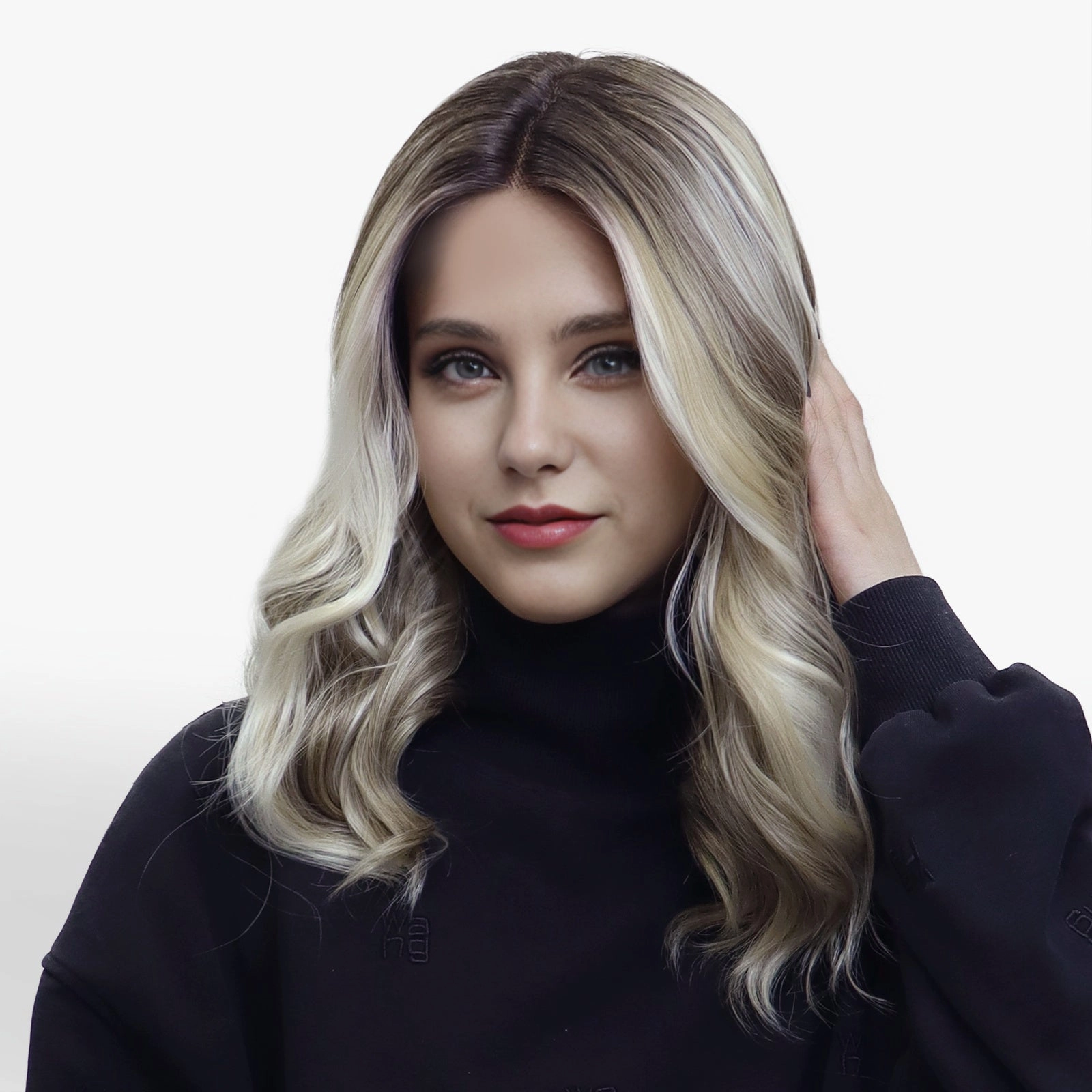 IMstyle Ally Champagne Blonde Shoulder legth T part Lace Front Glueless Daily -TK127-2463