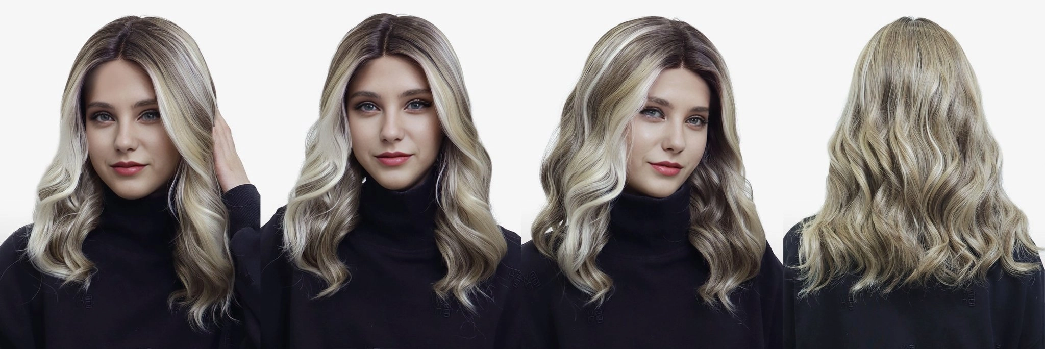 IMstyle Ally Champagne Blonde Shoulder legth T part Lace Front Glueless Daily -TK127-2463
