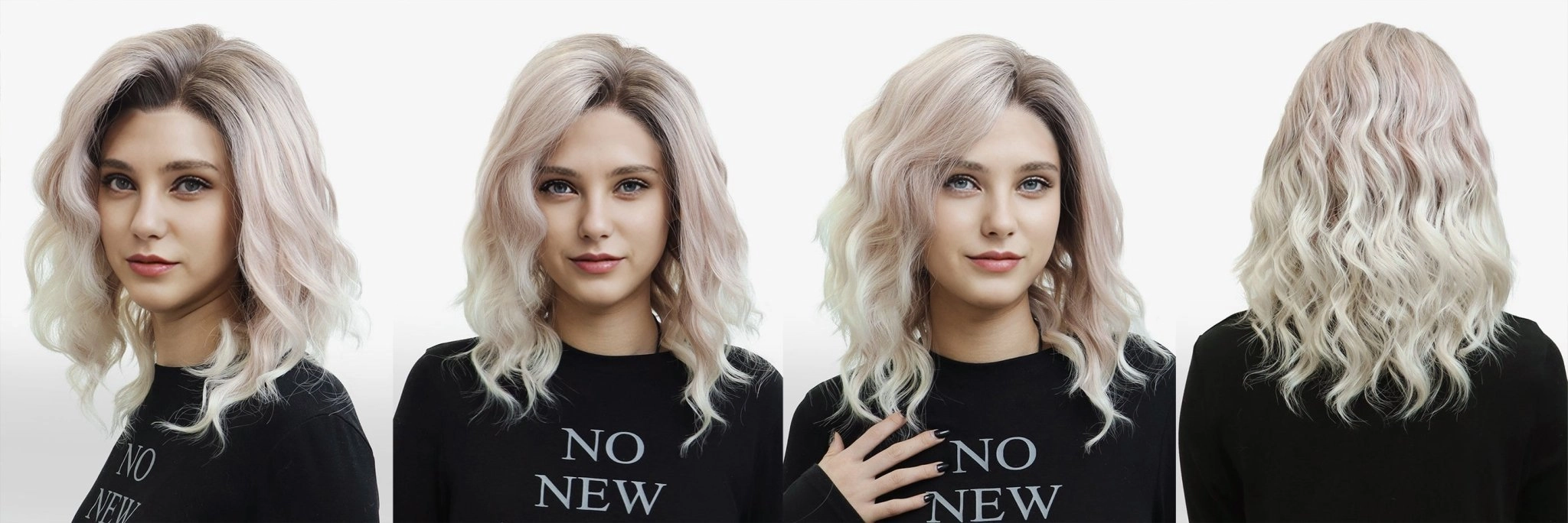 IMstyle Erica 13*6 lace front apricot pinkish wavy Ombre blonde lace Front Wig glue less (crystalhoneycutt)