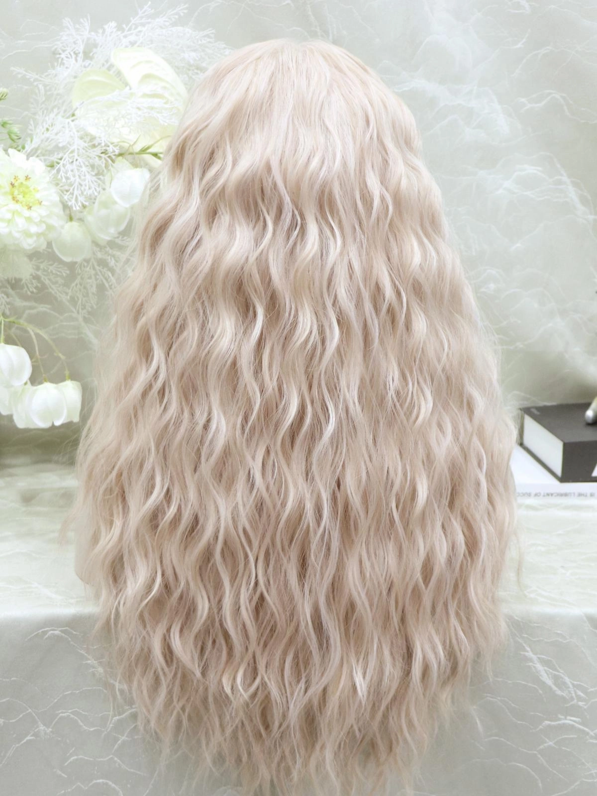 IMstyle Judi 13*4 Ash pink water wave free parting lace front wig-NH17t0-LS08(134)