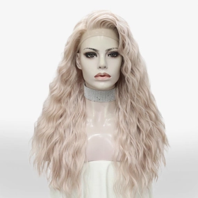 IMstyle Judi 13*4 Ash pink water wave free parting lace front wig-NH17t0-LS08(134)