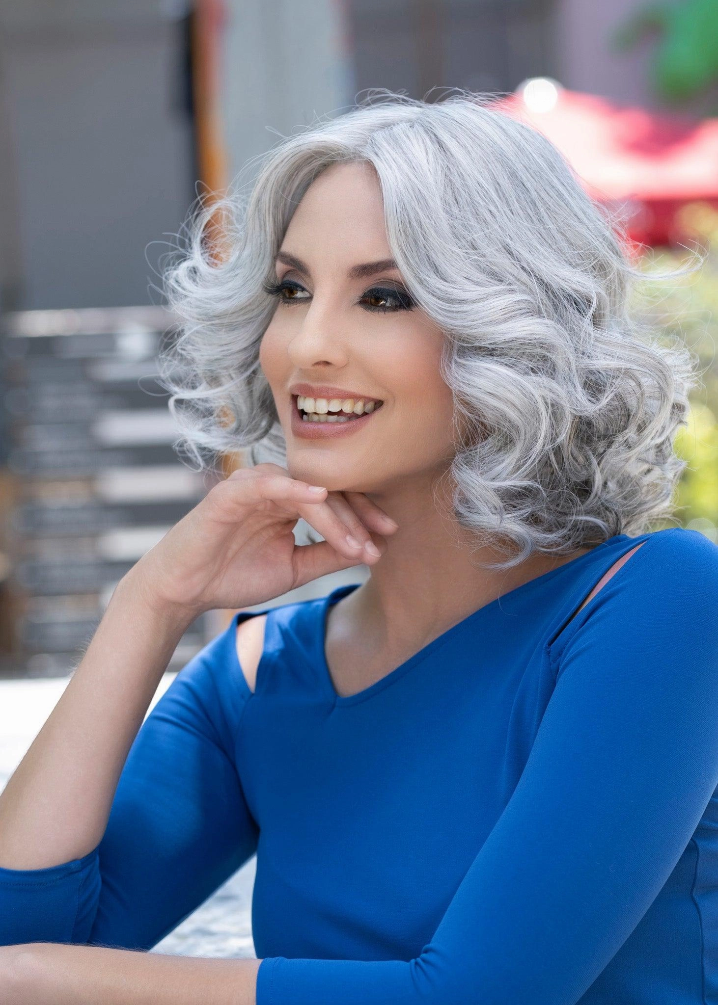 Isabella Wig by Envy | Human Hair Blend (Lace Front Mono Top)