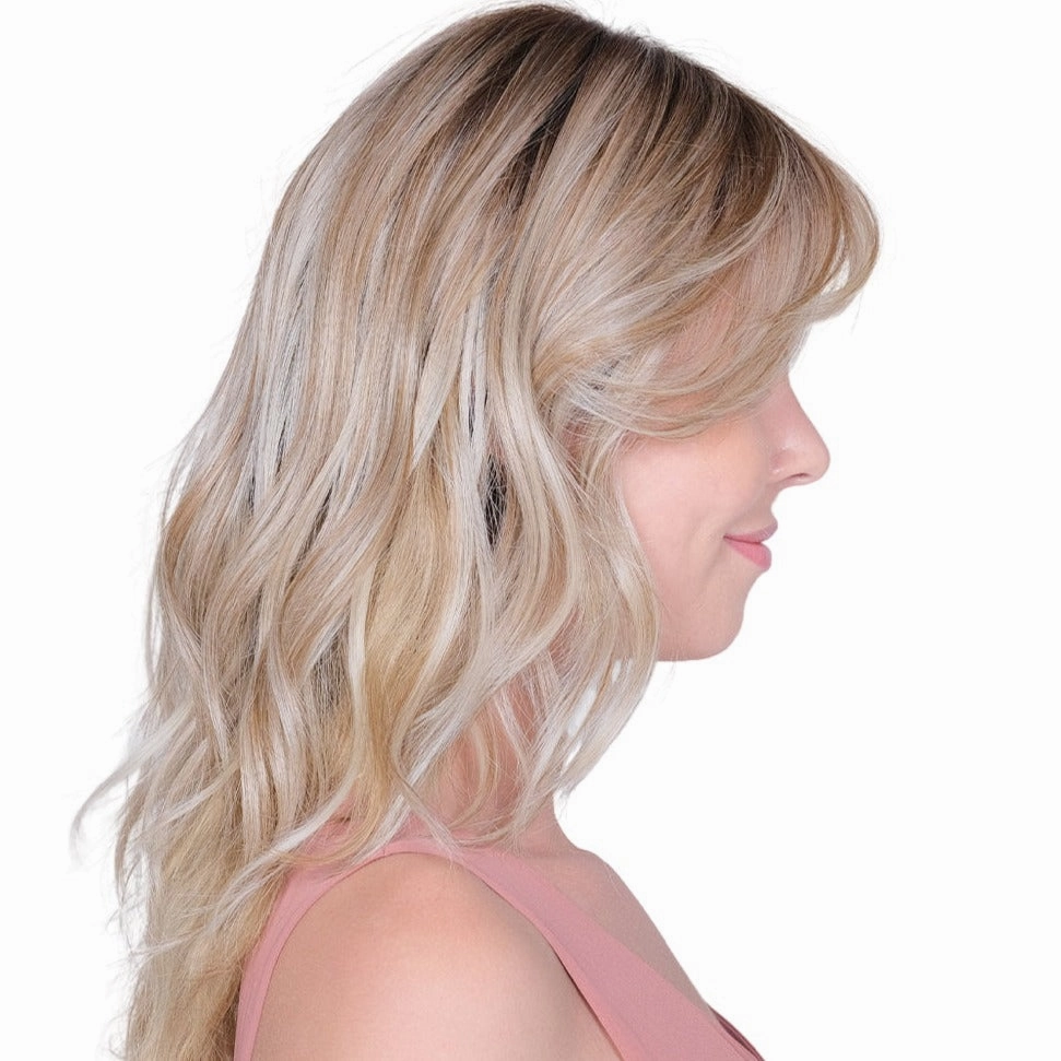 Lace Front Mono Topper Peerless 16&quot; - Caf Collection by BelleTress
