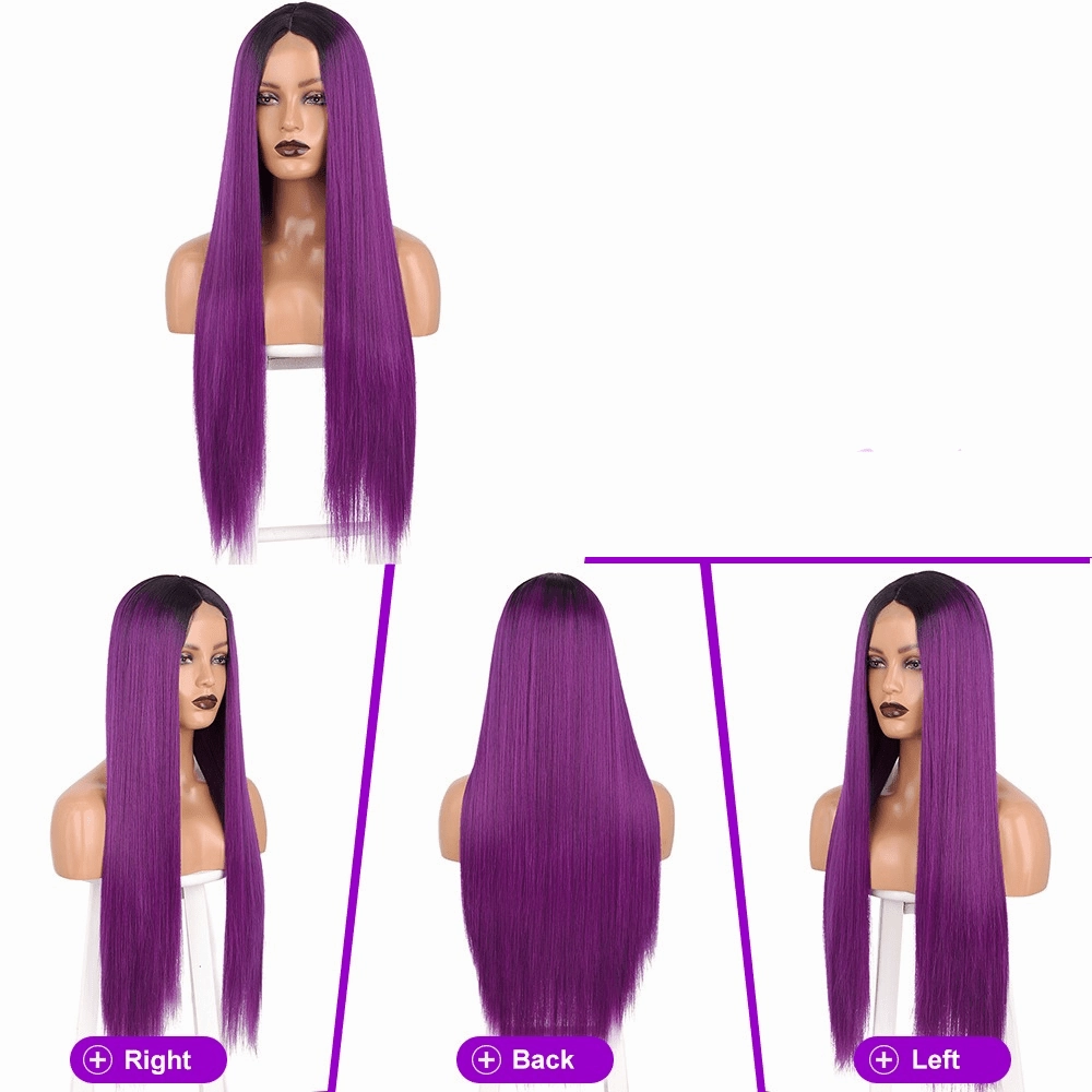 Lace Front Purple Wig