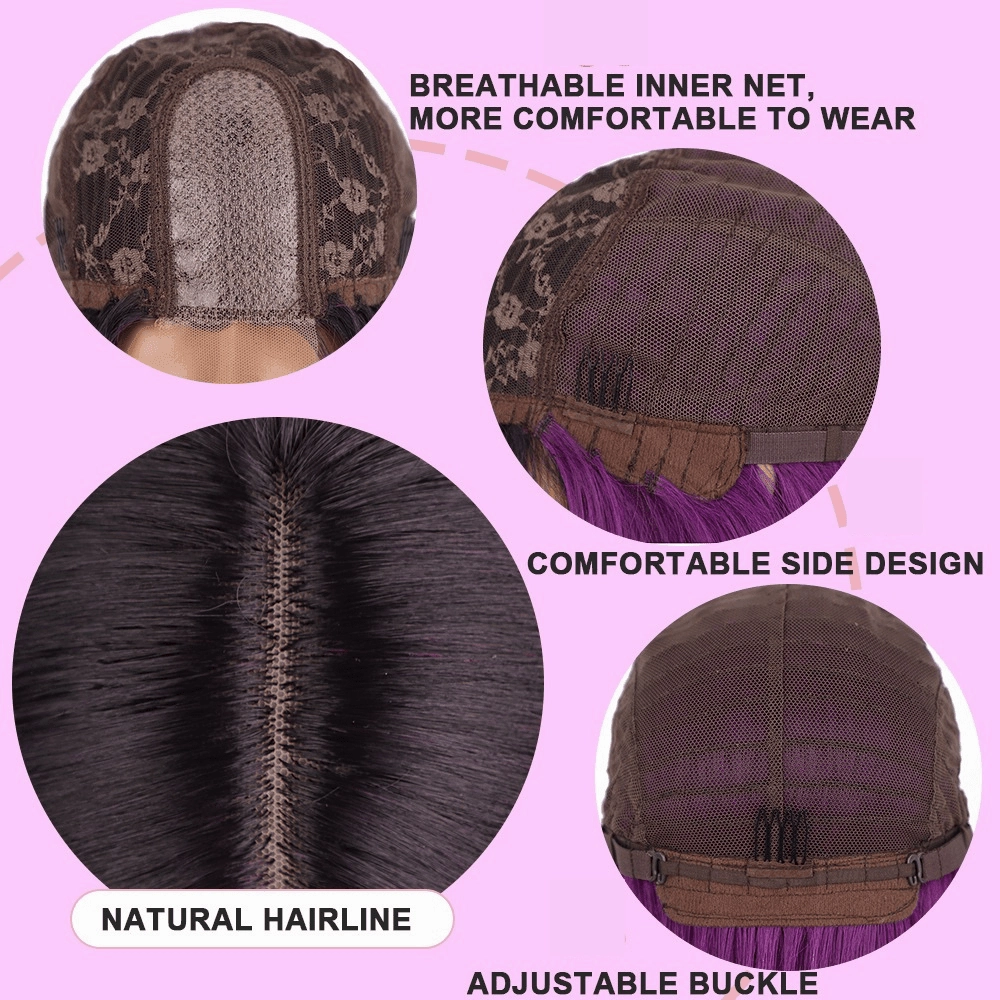 Lace Front Purple Wig