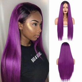 Lace Front Purple Wig