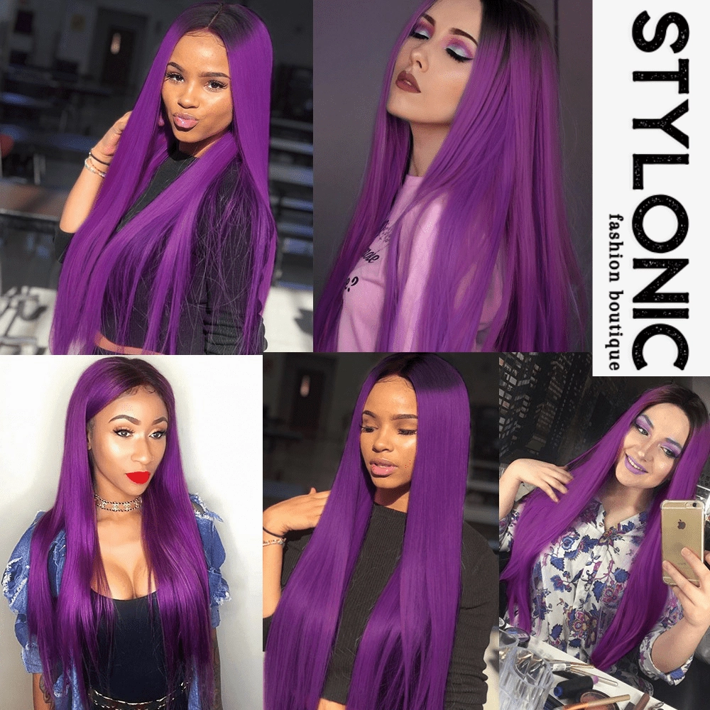 Lace Front Purple Wig