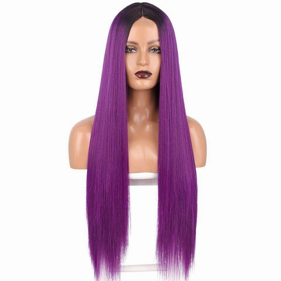 Lace Front Purple Wig