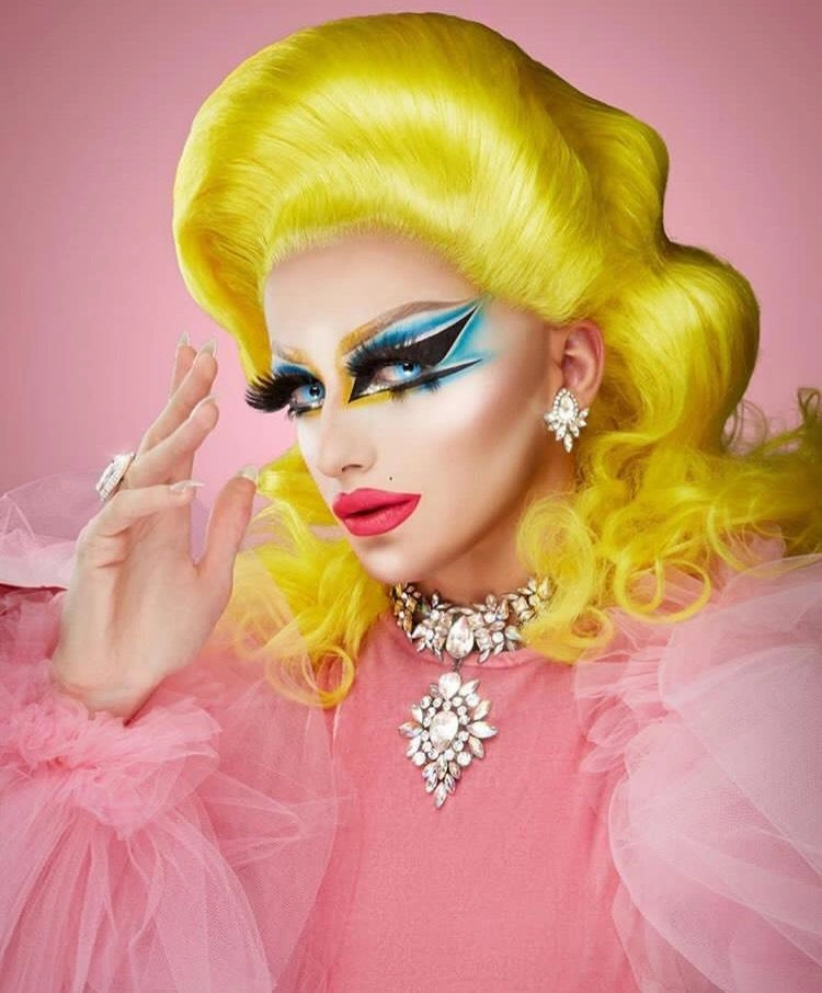 Lemon Soda - Neon Yellow Long Synthetic Lace Front Wig For Drag