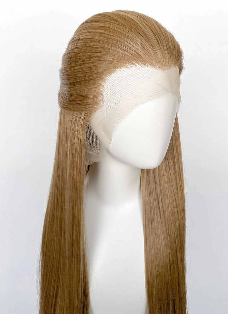 Medium Blonde Straight Lace Front Synthetic Men's Wig LF3270G