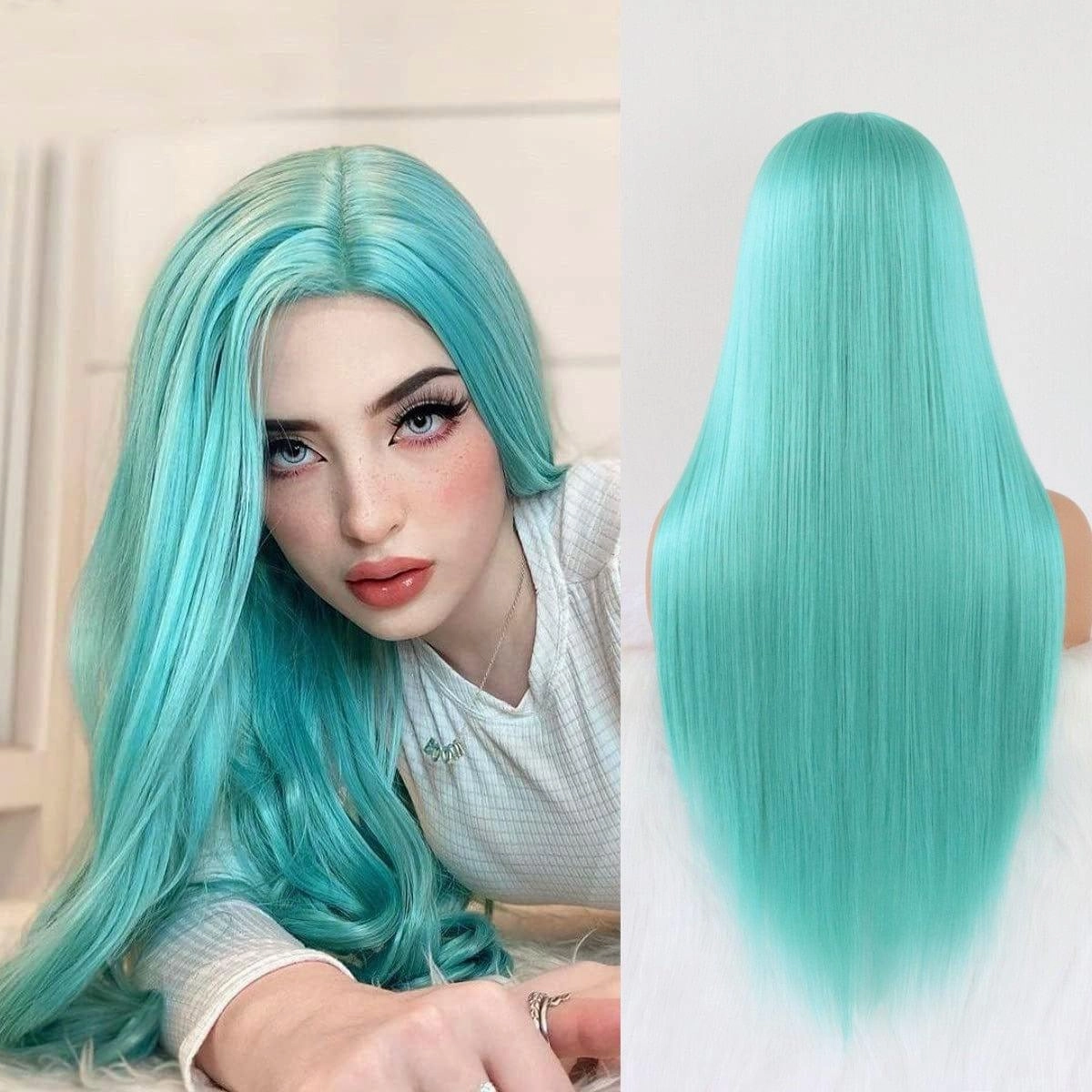 Mint Blue Wig