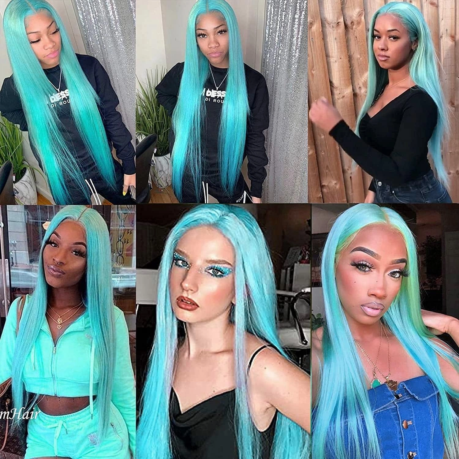 Mint Blue Wig