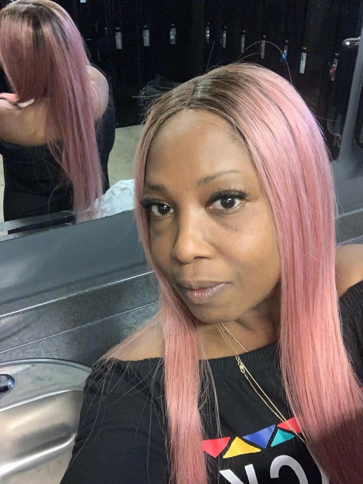 Pastel Pink Lace Front Wig