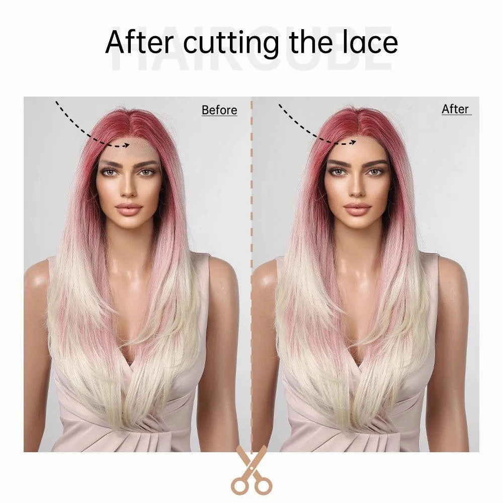 Pink Ombre Lace Front Wig