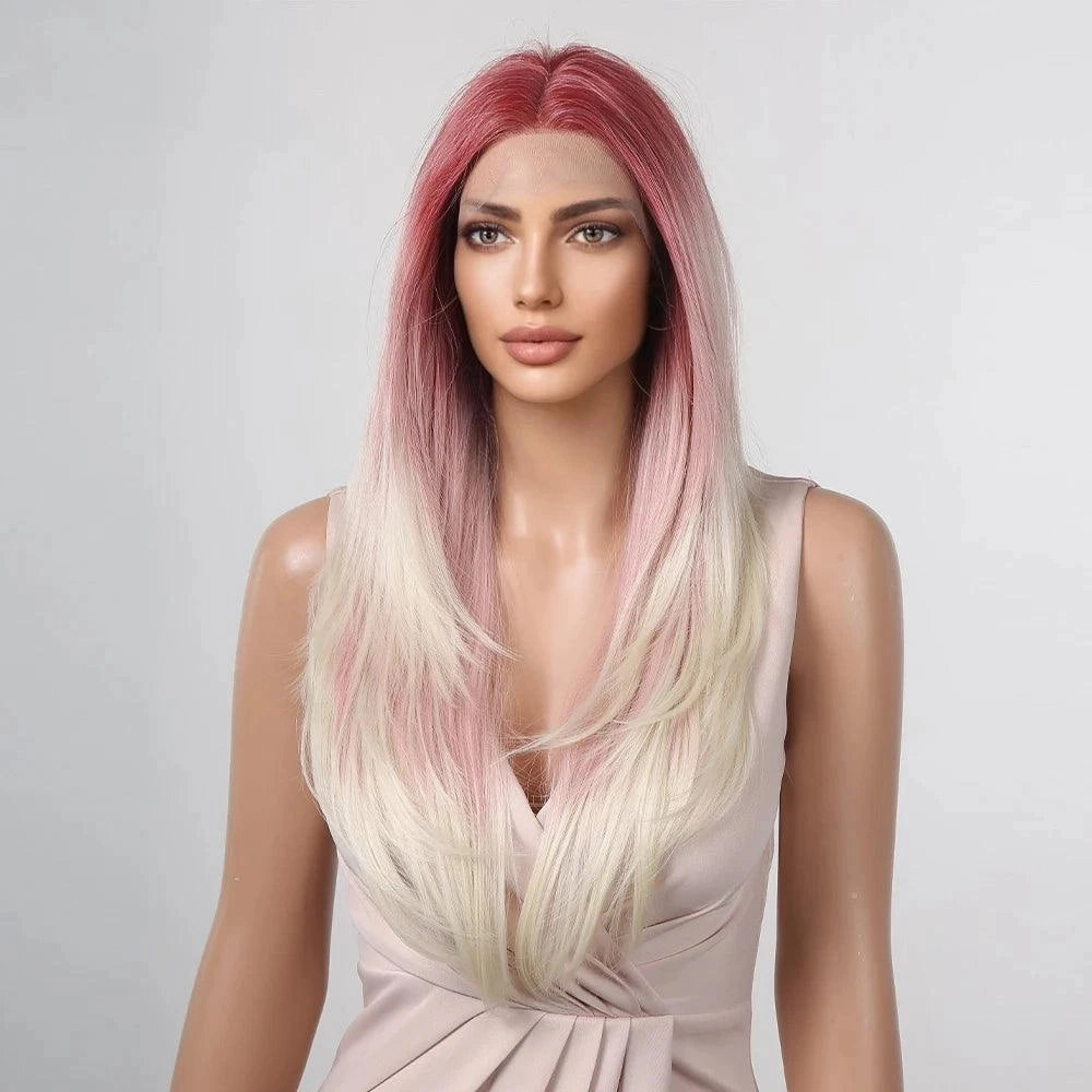 Pink Ombre Lace Front Wig