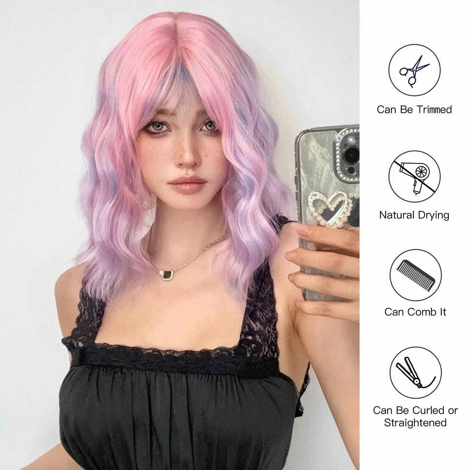 Purple and Pink Wig