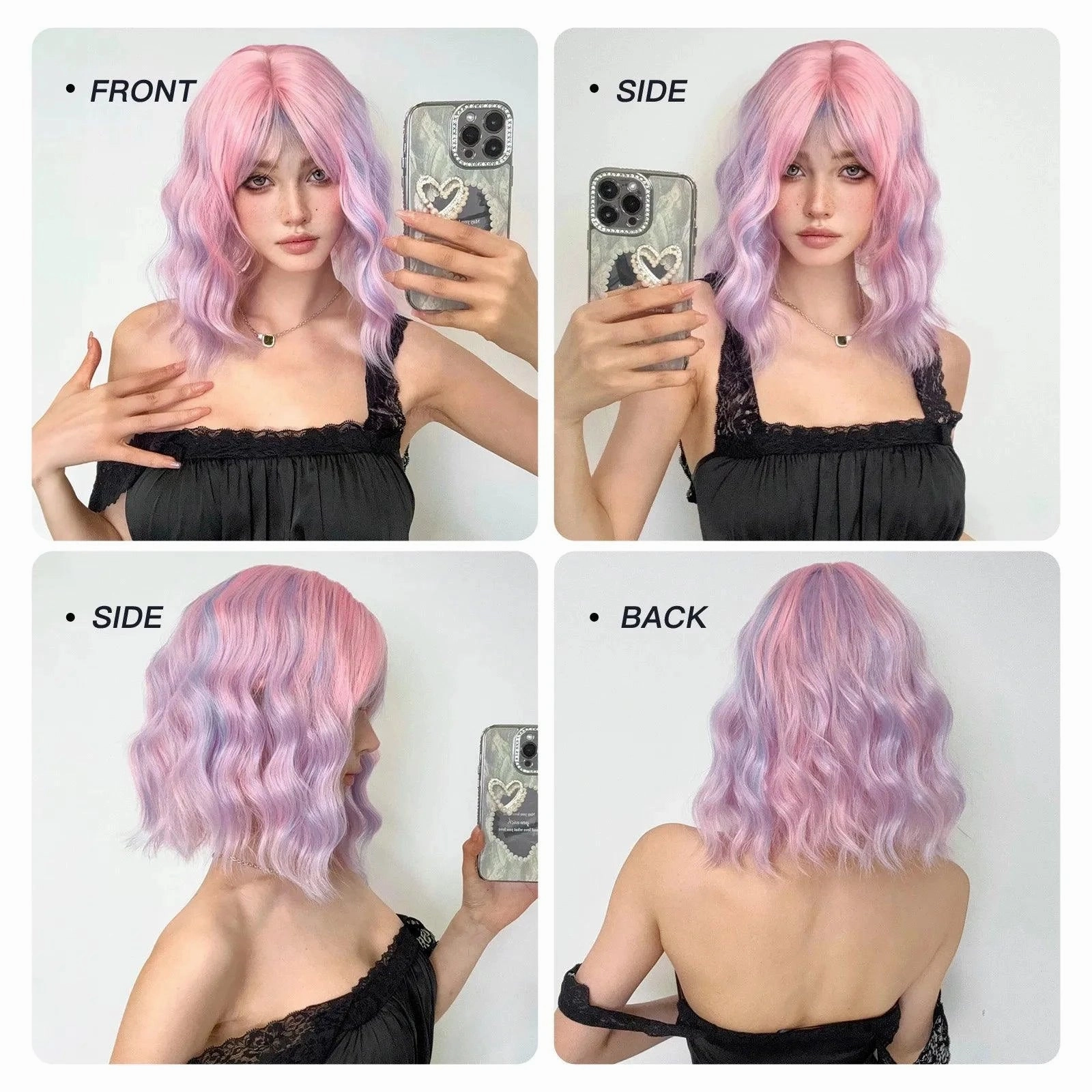 Purple and Pink Wig