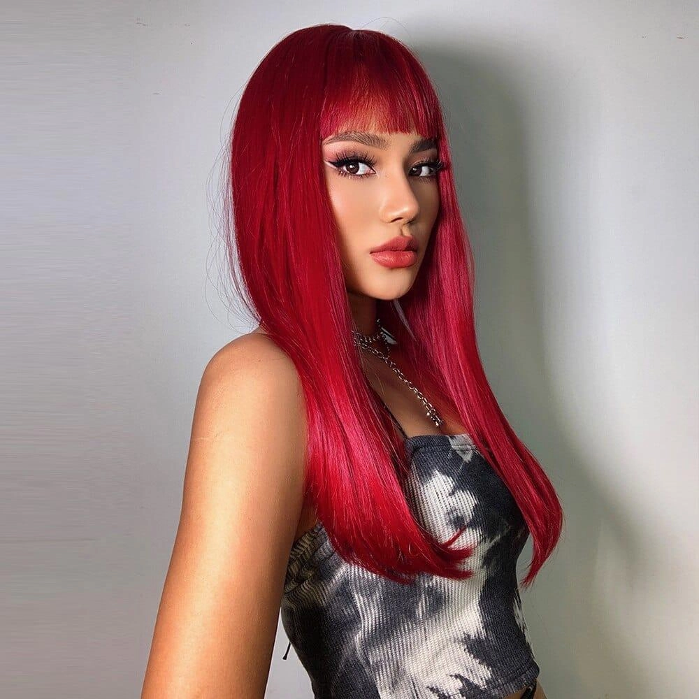 Red Hair Long Wig