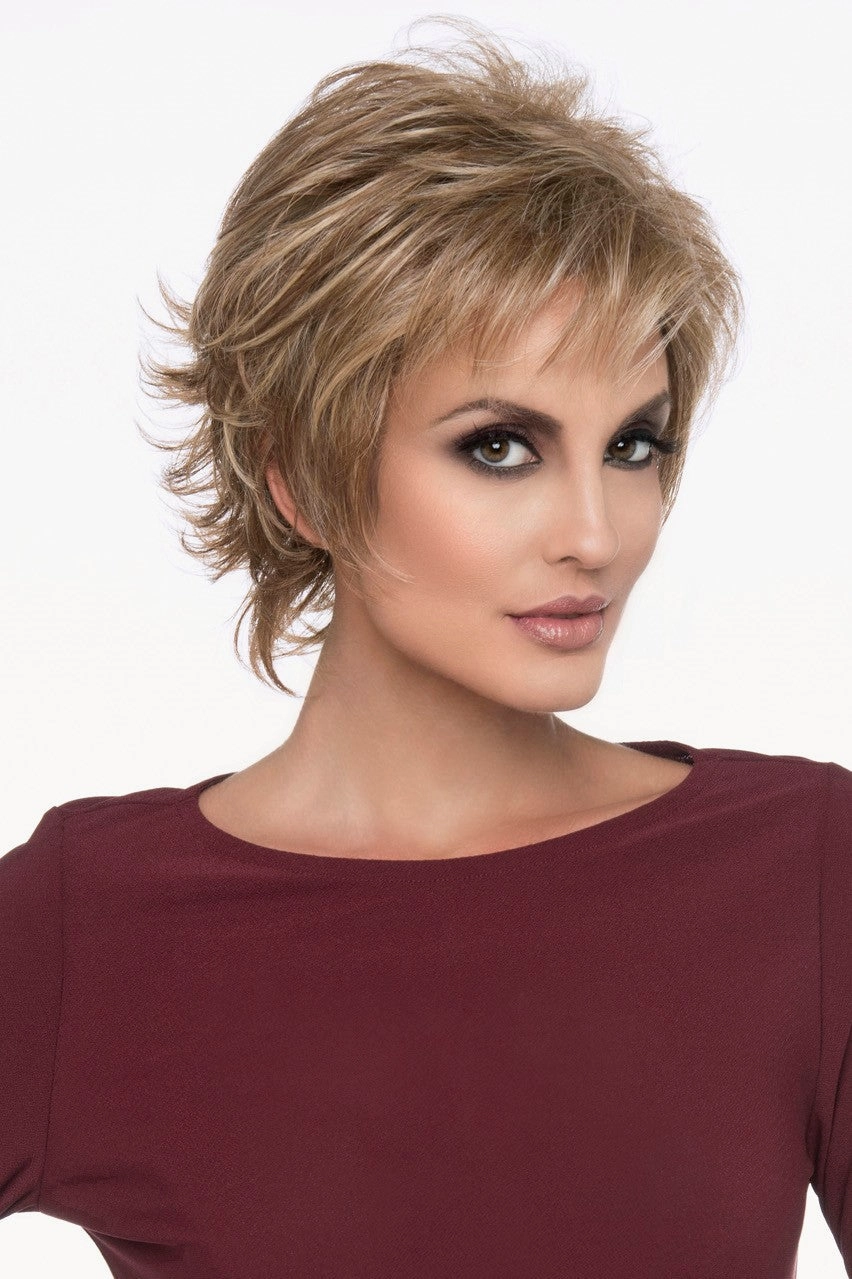 Sale - Envy Wigs - Aria - Human Hair Blend - Color: Cinnamon Raisin