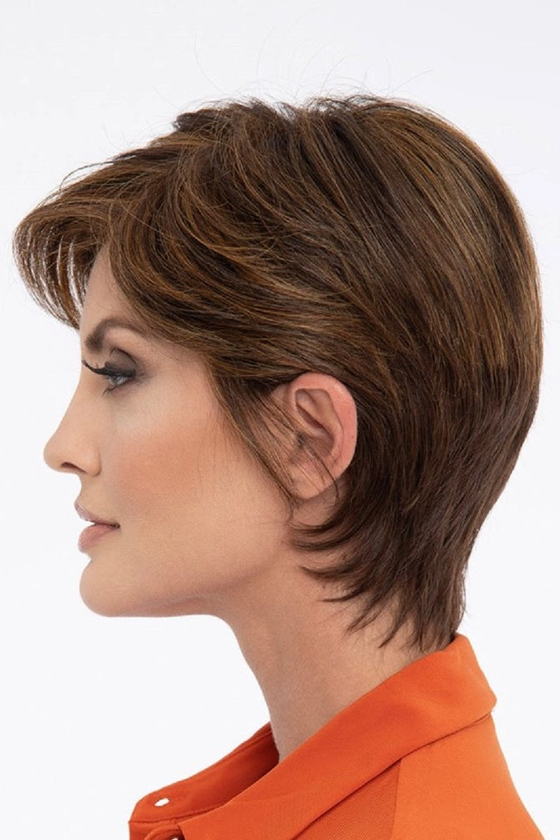 Sale - Envy Wigs - Paula - Human Hair Blend - Color: Lighter Red