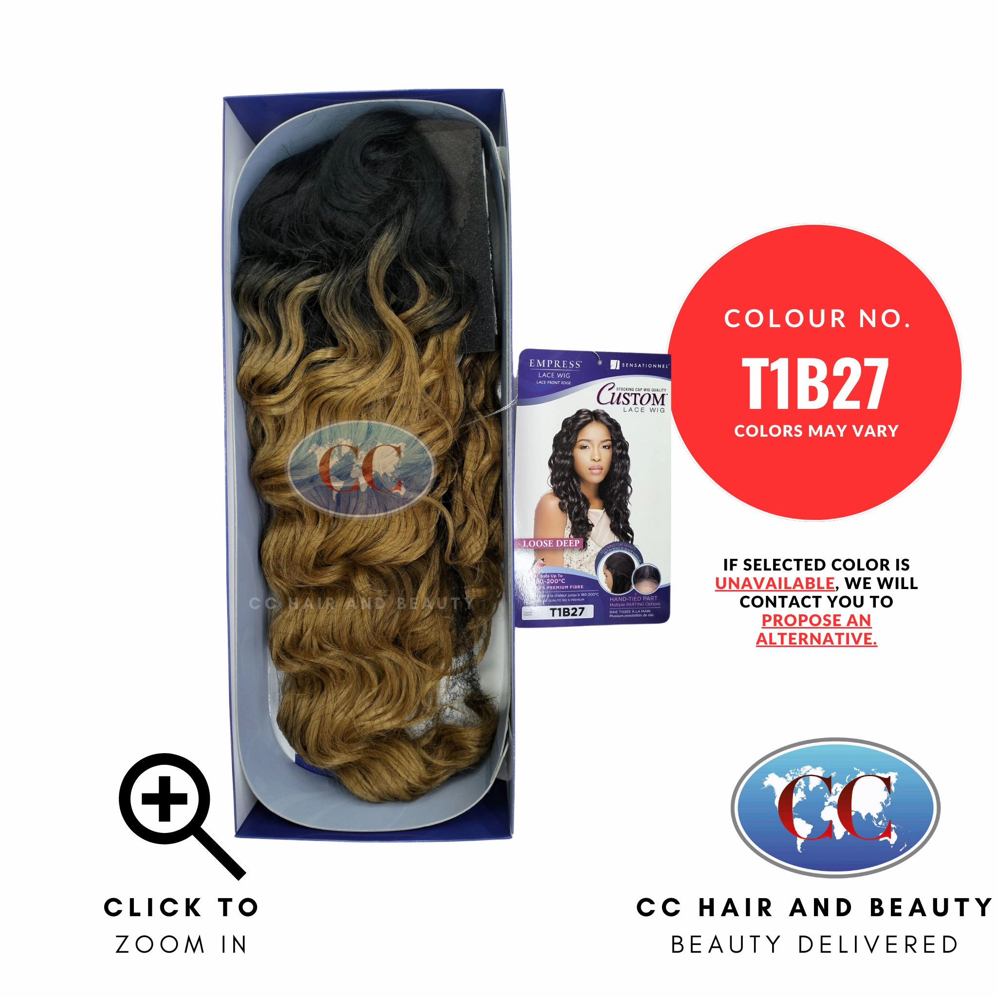 Sensationnel Empress Custom Lace Front Wig - Loose Deep