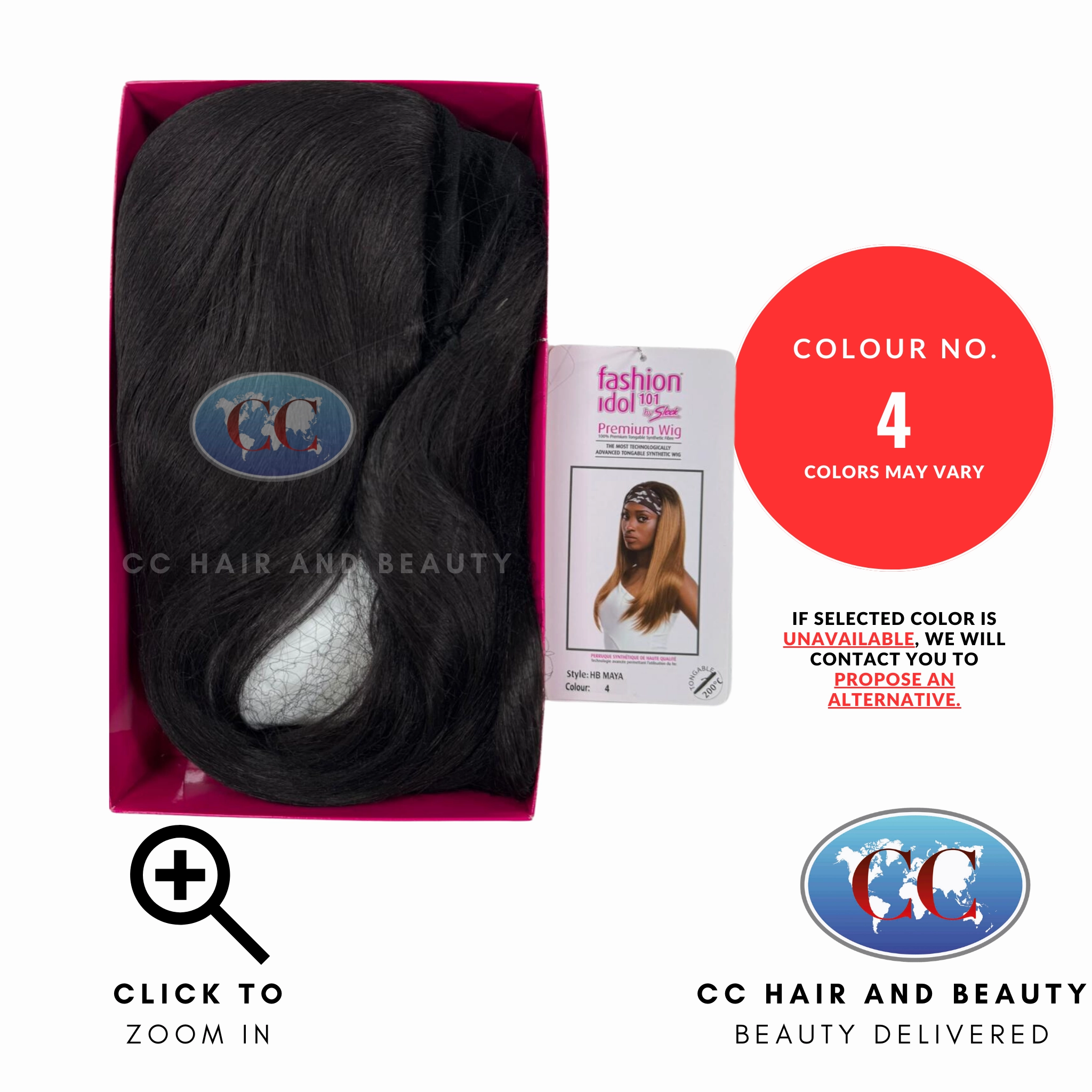 Sleek Premium Fashion Idol Synthetic Hair Wig - Hair Band Maya