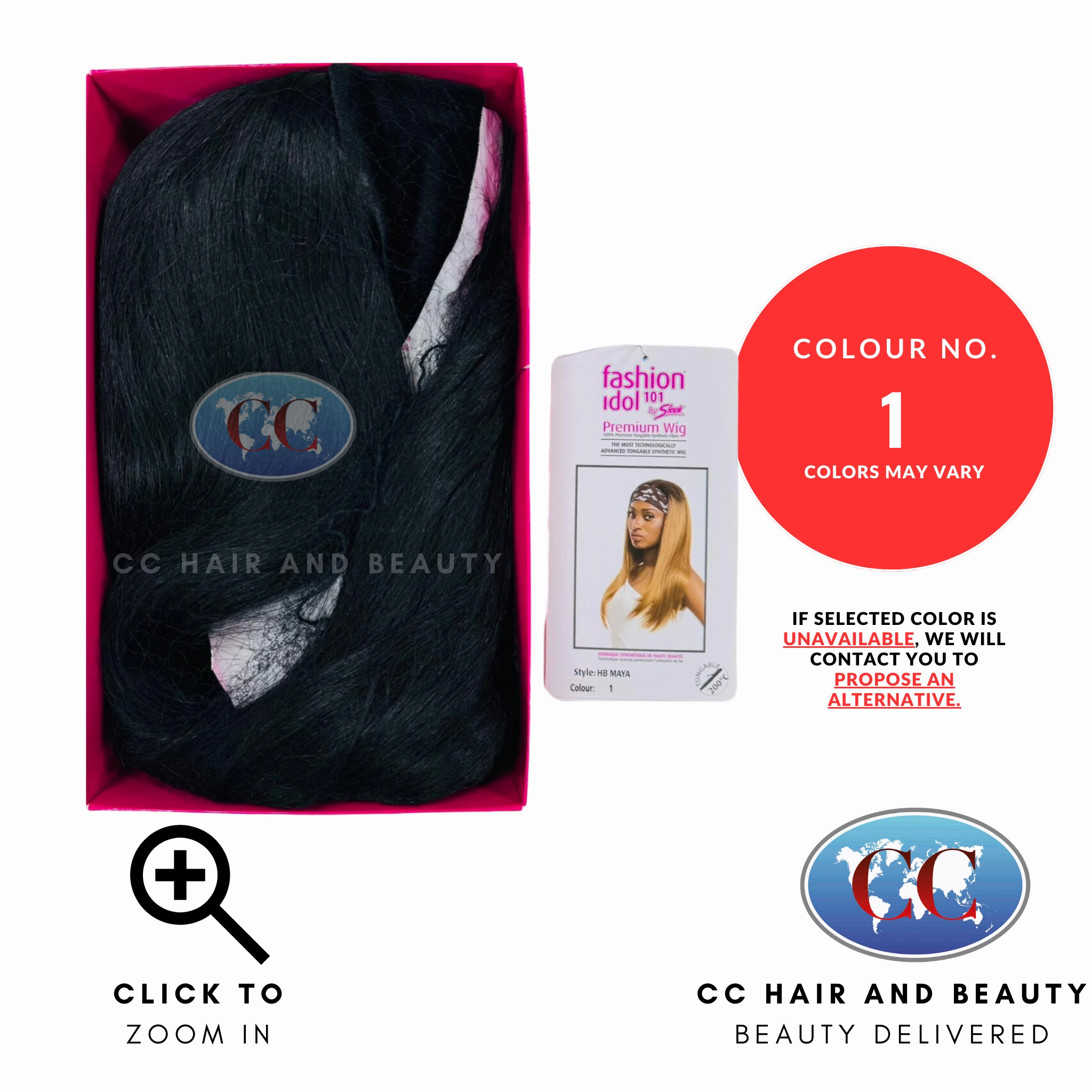 Sleek Premium Fashion Idol Synthetic Hair Wig - Hair Band Maya