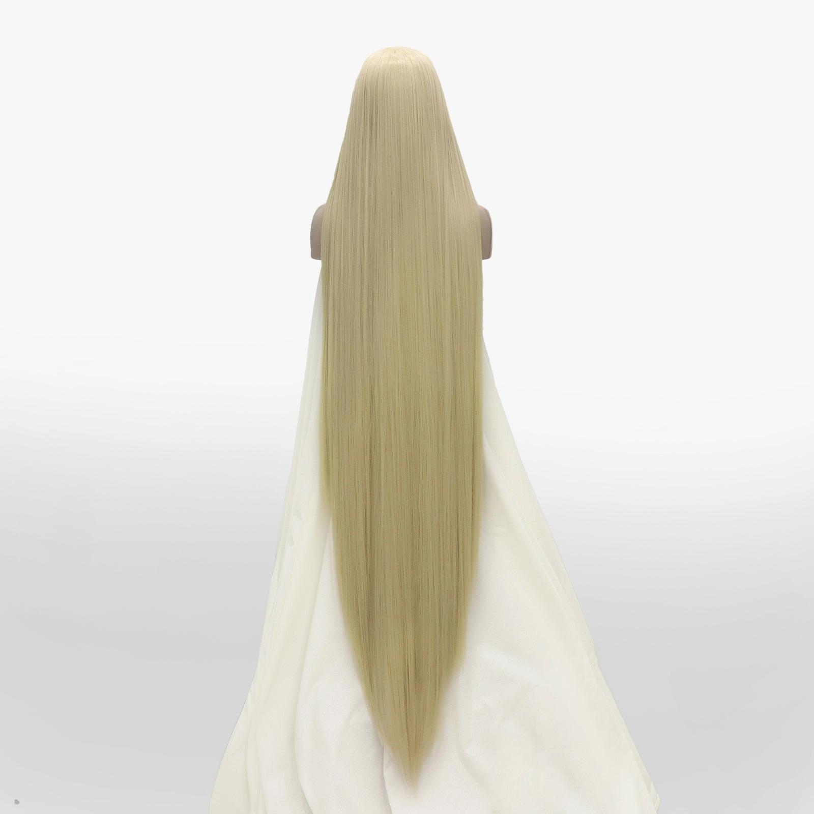 Super 60 inch Long #613 Blonde Silky Straight Synthetic Lace Front Wig