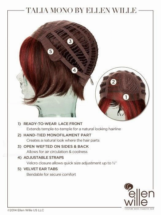Talia Mono Wig by Ellen Wille | Synthetic