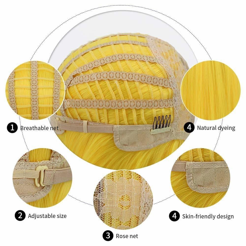 Yellow Bob Wig
